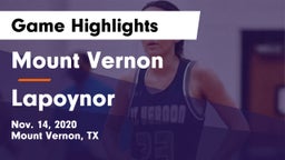 Mount Vernon  vs Lapoynor Game Highlights - Nov. 14, 2020