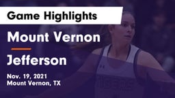 Mount Vernon  vs Jefferson  Game Highlights - Nov. 19, 2021