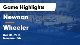 Newnan  vs Wheeler  Game Highlights - Dec 06, 2016