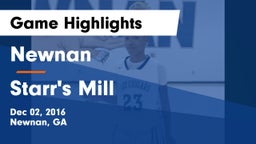 Newnan  vs Starr's Mill  Game Highlights - Dec 02, 2016