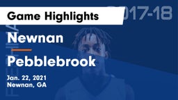 Newnan  vs Pebblebrook  Game Highlights - Jan. 22, 2021