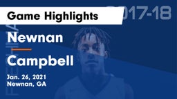Newnan  vs Campbell  Game Highlights - Jan. 26, 2021