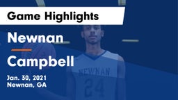 Newnan  vs Campbell  Game Highlights - Jan. 30, 2021