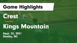 Crest  vs Kings Mountain  Game Highlights - Sept. 23, 2021
