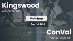 Matchup: Kingswood High vs. ConVal  2016