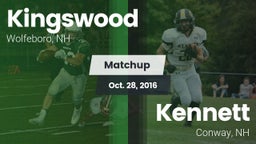 Matchup: Kingswood High vs. Kennett  2016