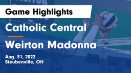 Catholic Central  vs Weirton Madonna Game Highlights - Aug. 31, 2022