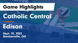 Catholic Central  vs Edison  Game Highlights - Sept. 25, 2023