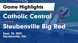 Catholic Central  vs Steubenville Big Red Game Highlights - Sept. 28, 2023
