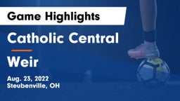 Catholic Central  vs Weir  Game Highlights - Aug. 23, 2022