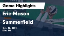Erie-Mason  vs Summerfield  Game Highlights - Oct. 12, 2021