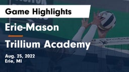 Erie-Mason  vs Trillium Academy Game Highlights - Aug. 25, 2022
