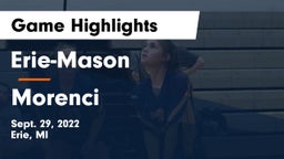 Erie-Mason  vs Morenci  Game Highlights - Sept. 29, 2022