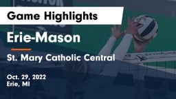 Erie-Mason  vs St. Mary Catholic Central  Game Highlights - Oct. 29, 2022