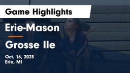 Erie-Mason  vs Grosse Ile Game Highlights - Oct. 16, 2023