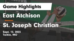 East Atchison  vs St. Joseph Christian Game Highlights - Sept. 12, 2023