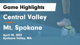 Central Valley  vs Mt. Spokane Game Highlights - April 20, 2022