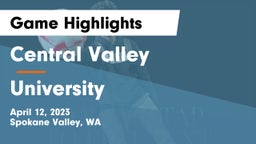 Central Valley  vs University  Game Highlights - April 12, 2023