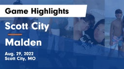 Scott City  vs Malden  Game Highlights - Aug. 29, 2022