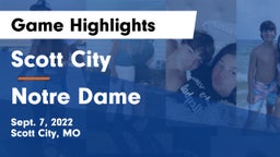 Scott City  vs Notre Dame  Game Highlights - Sept. 7, 2022