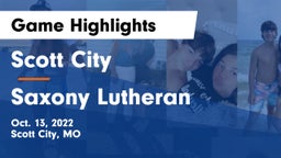 Scott City  vs Saxony Lutheran  Game Highlights - Oct. 13, 2022