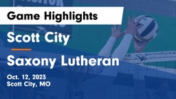 Scott City  vs Saxony Lutheran  Game Highlights - Oct. 12, 2023
