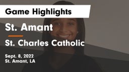 St. Amant  vs St. Charles Catholic  Game Highlights - Sept. 8, 2022