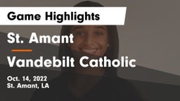 St. Amant  vs Vandebilt Catholic  Game Highlights - Oct. 14, 2022