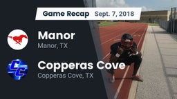 Recap: Manor  vs. Copperas Cove  2018