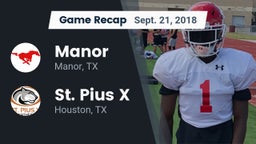 Recap: Manor  vs. St. Pius X  2018