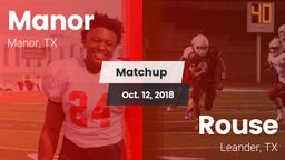 Matchup: Manor  vs. Rouse  2018
