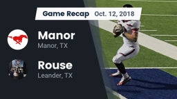 Recap: Manor  vs. Rouse  2018