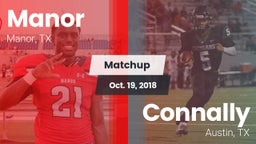 Matchup: Manor  vs. Connally  2018