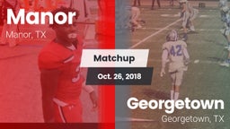 Matchup: Manor  vs. Georgetown  2018