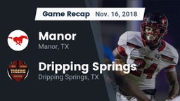 Recap: Manor  vs. Dripping Springs  2018