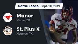 Recap: Manor  vs. St. Pius X  2019