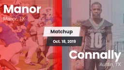 Matchup: Manor  vs. Connally  2019