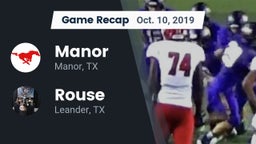 Recap: Manor  vs. Rouse  2019