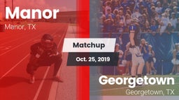 Matchup: Manor  vs. Georgetown  2019