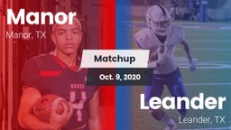 Matchup: Manor  vs. Leander  2020