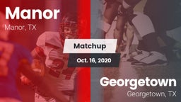 Matchup: Manor  vs. Georgetown  2020