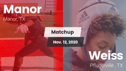 Matchup: Manor  vs. Weiss  2020
