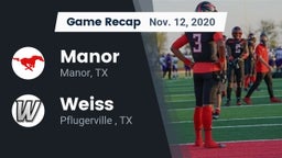 Recap: Manor  vs. Weiss  2020