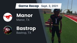 Recap: Manor  vs. Bastrop  2021