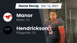 Recap: Manor  vs. Hendrickson  2021