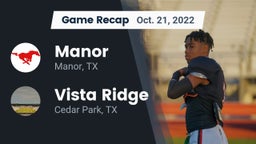 Recap: Manor  vs. Vista Ridge  2022