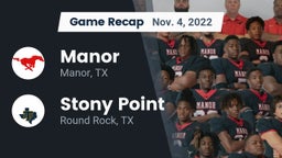 Recap: Manor  vs. Stony Point  2022