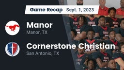 Recap: Manor  vs. Cornerstone Christian  2023
