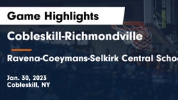 Cobleskill-Richmondville  vs Ravena-Coeymans-Selkirk Central School District Game Highlights - Jan. 30, 2023