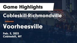 Cobleskill-Richmondville  vs Voorheesville  Game Highlights - Feb. 3, 2023